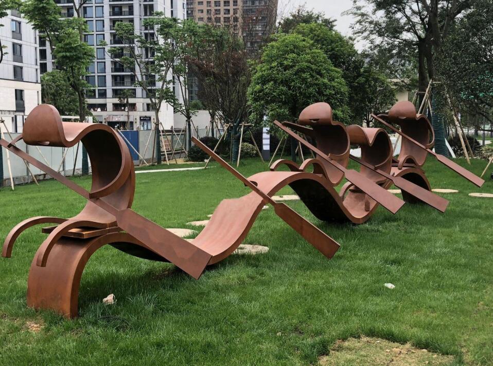 申扎锈钢板造型